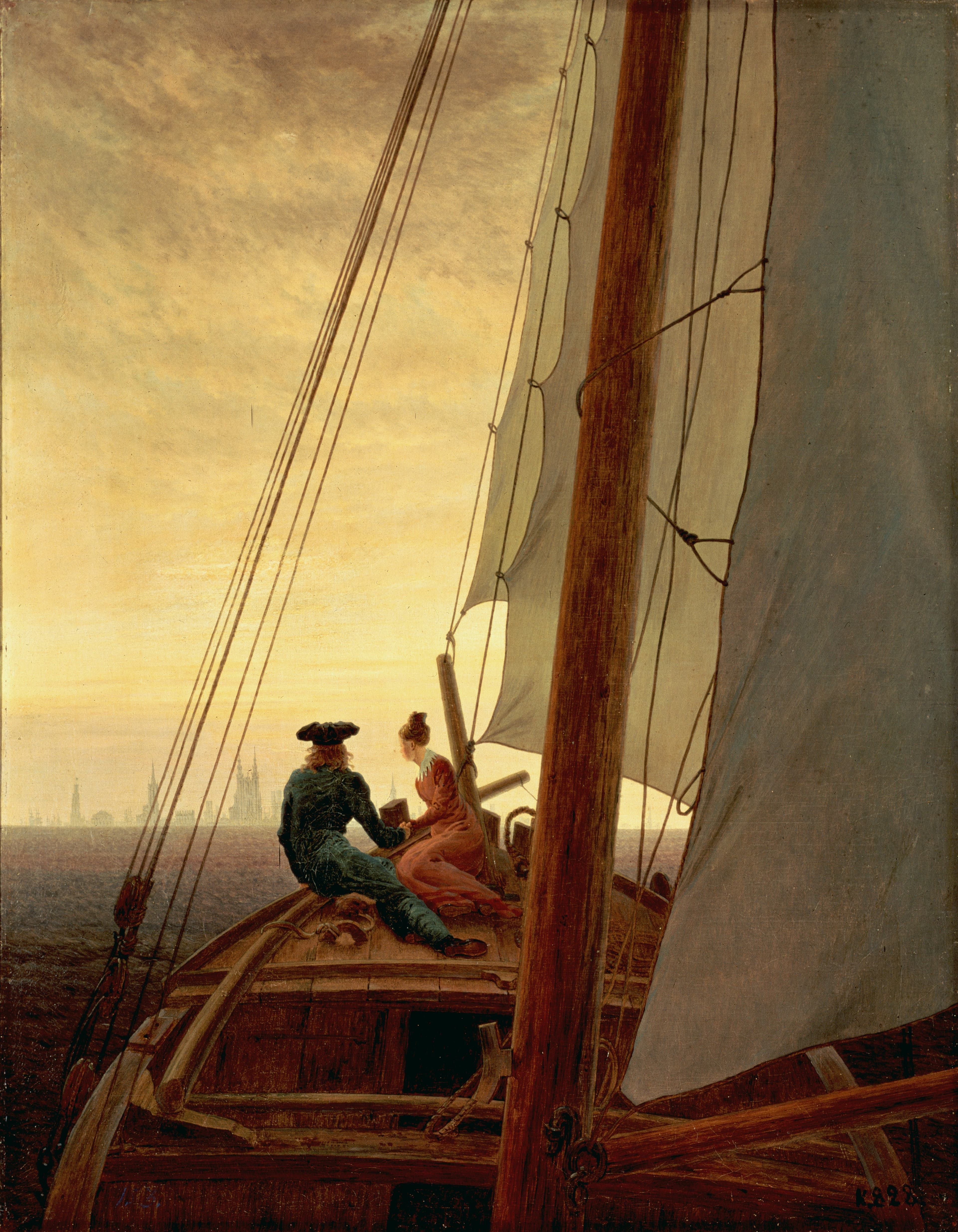 On Board a Sailing Ship